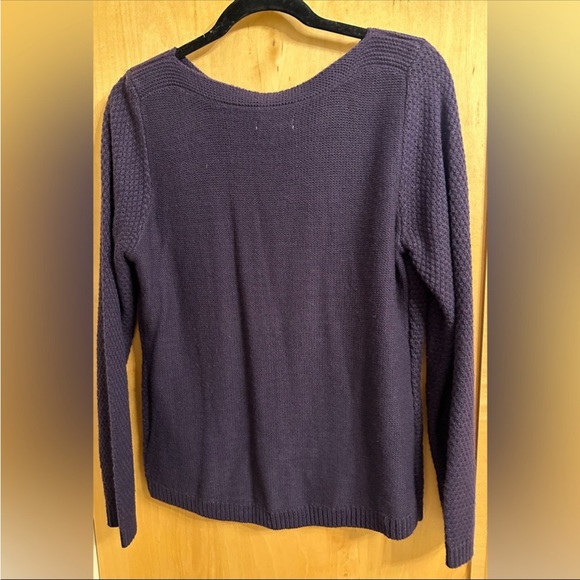 SOLD - Purple Knit Cable Sweater - Picture 3 of 5